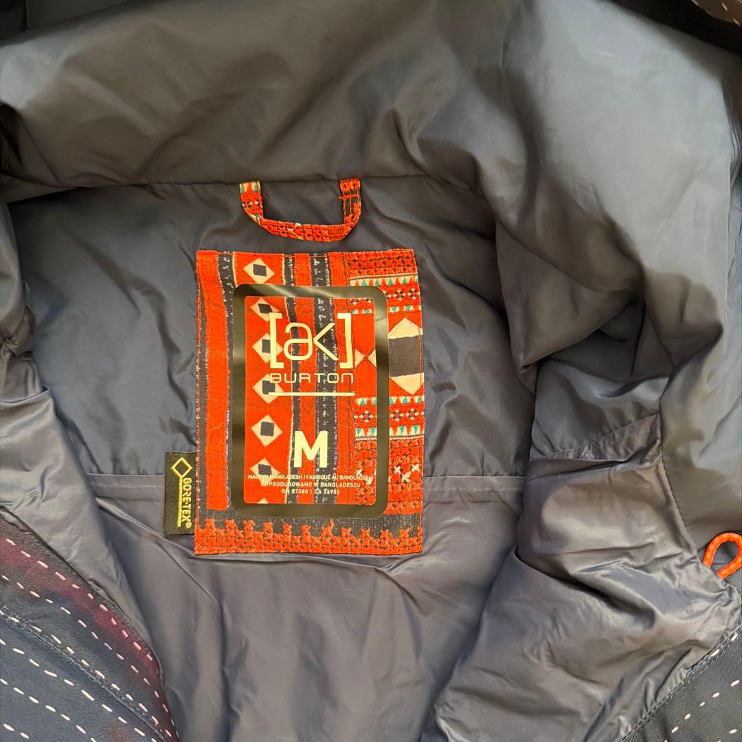 ak スノーボードウェア 女性用 上下セット ネイビーオレンジ