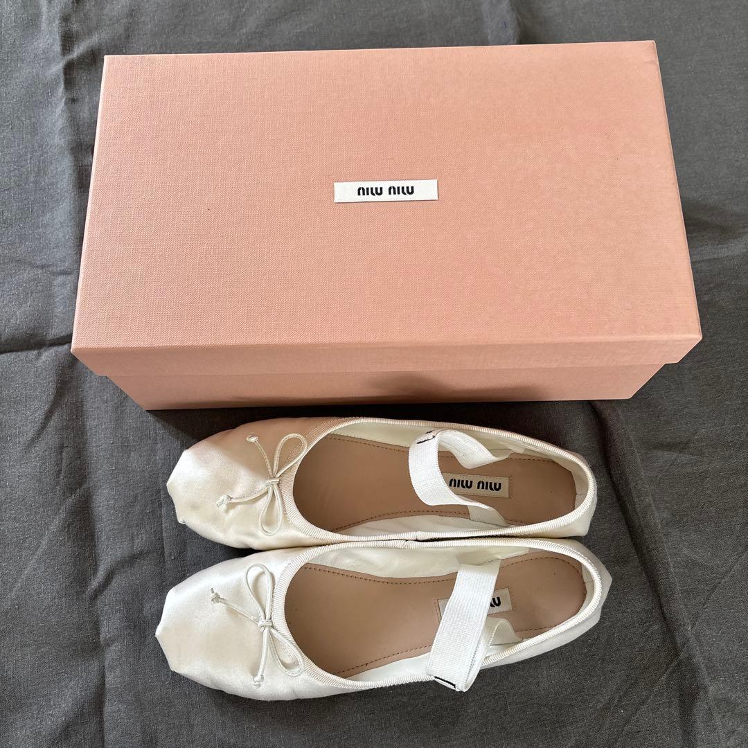 MIU MIU ミュウミュウ　バレリーナ　フラット　バレエシューズ　35 1/2
