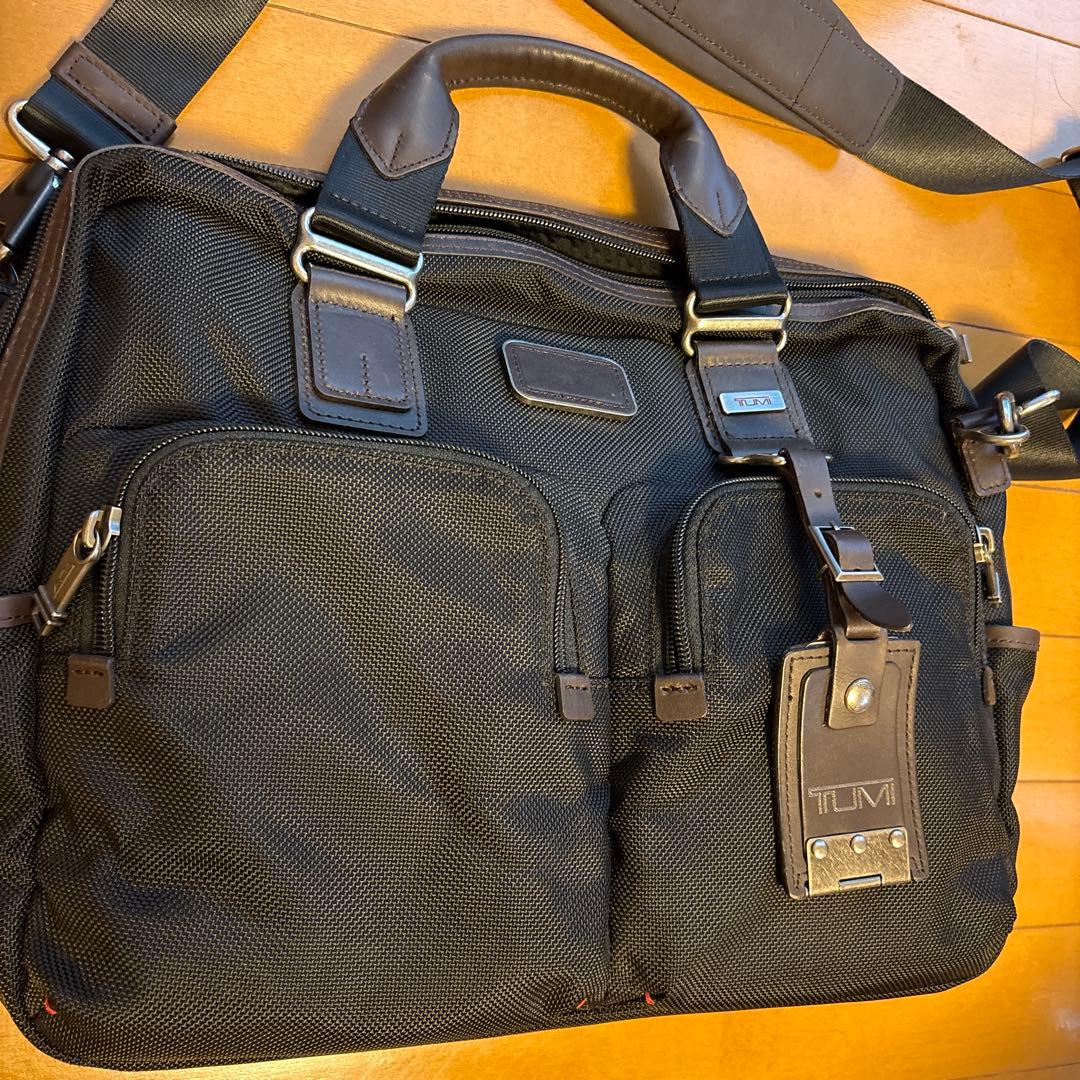 【未使用】TUMI ALPHA BRAVO ビジネスバッグ 黒+ブラウン