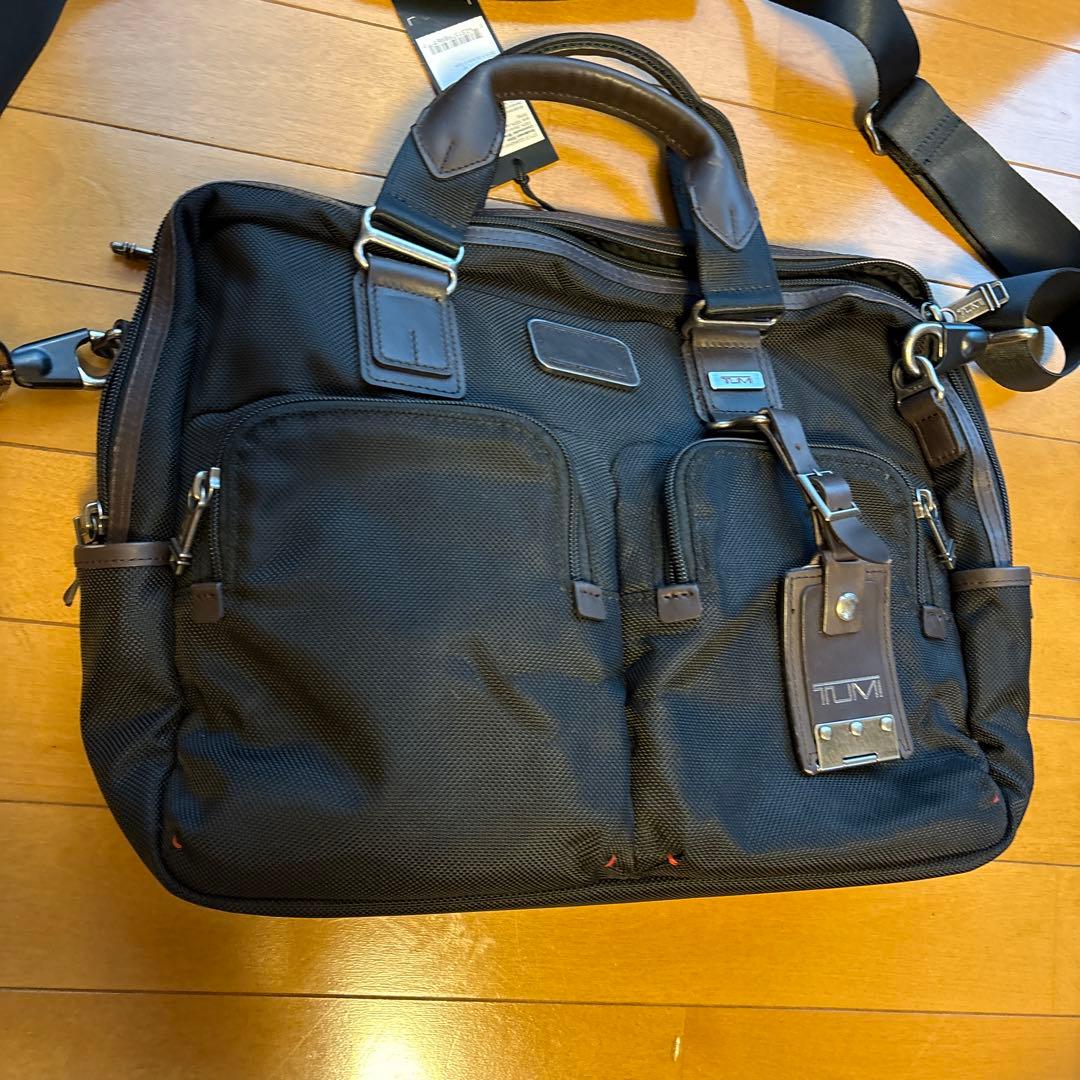 【未使用】TUMI ALPHA BRAVO ビジネスバッグ 黒+ブラウン