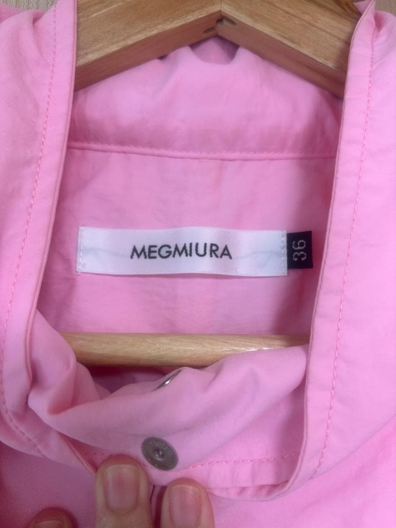 【美品】MEGMIURA 2025SS ２Way モッズコート ピンク