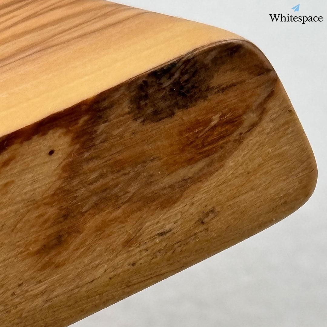 矩形の匠。奥行き イタリアン オリーブウッド カッティングボード まな板 研磨済