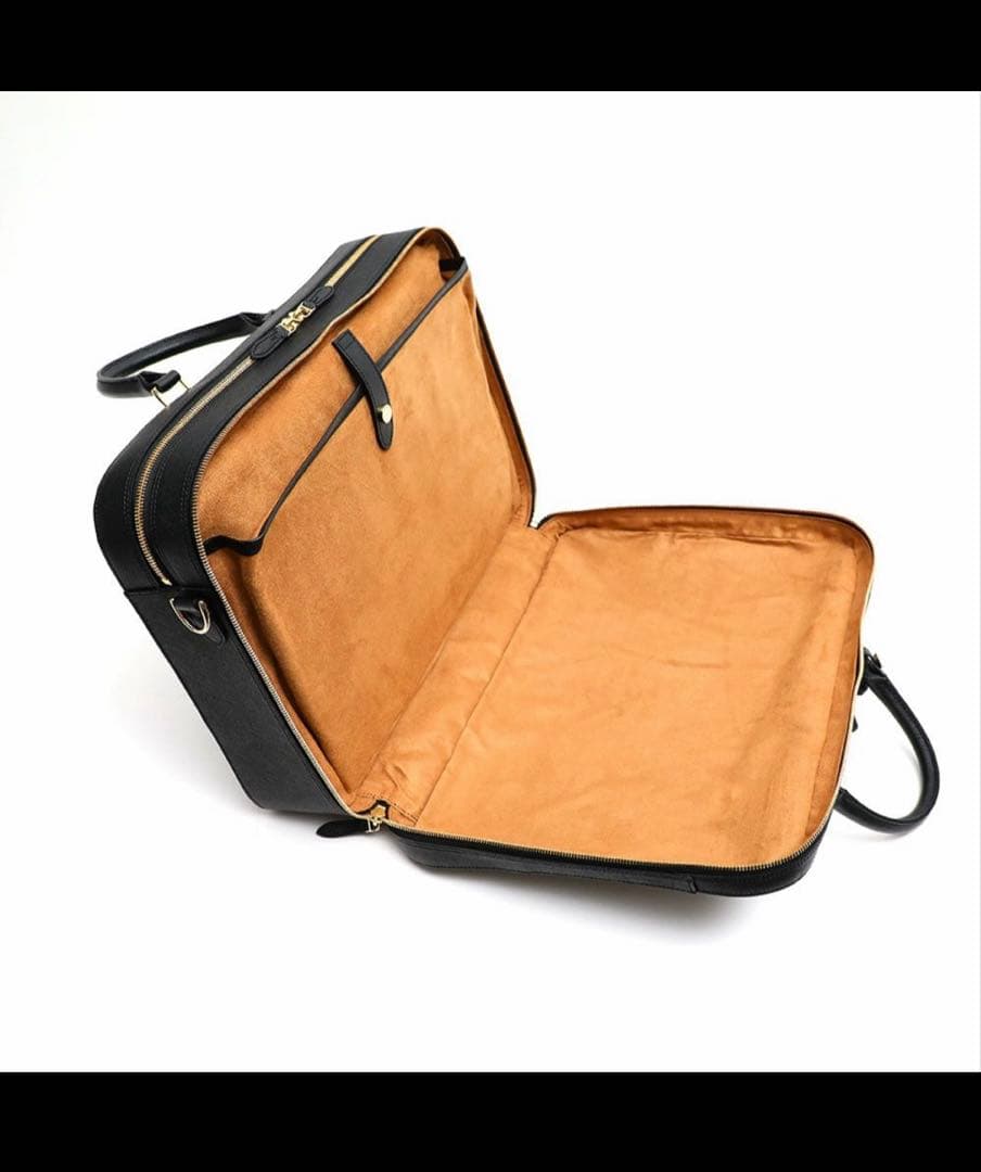 PELLE MORBIDA キャピターノ　ブリーフバッグ　2室タイプBLACK