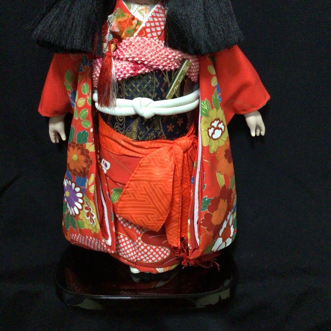 市松人形 赤色の着物　４体まとめ売り　極美品