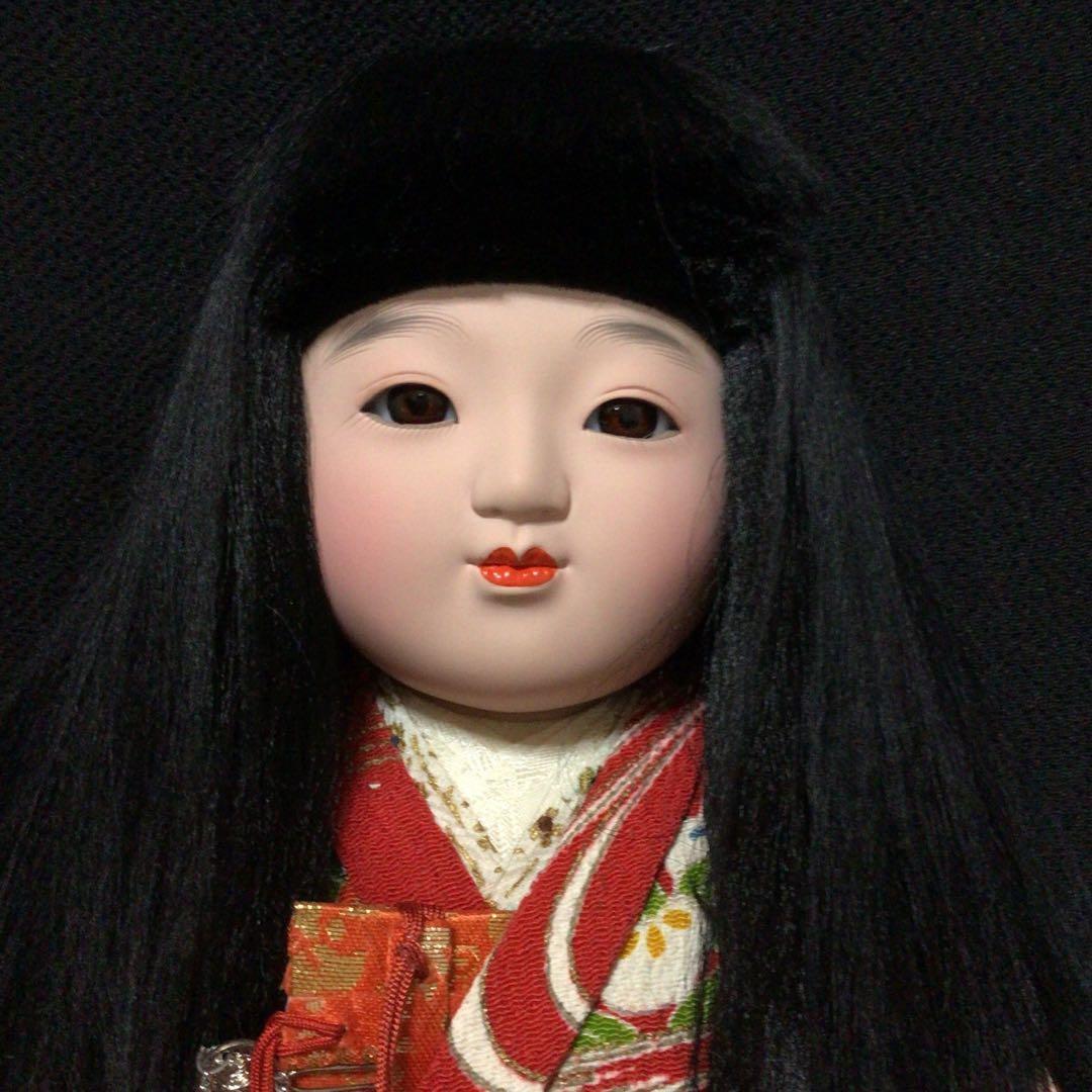 市松人形 赤色の着物　３体まとめ売り　極美品