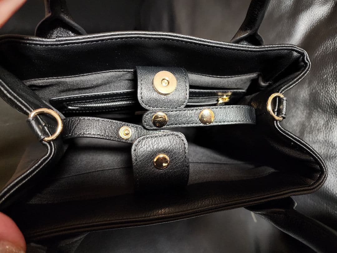 WAAC　カートバッグ ショルダーバッグ 黒 ブラック ラウンドバッグ　ゴルフ