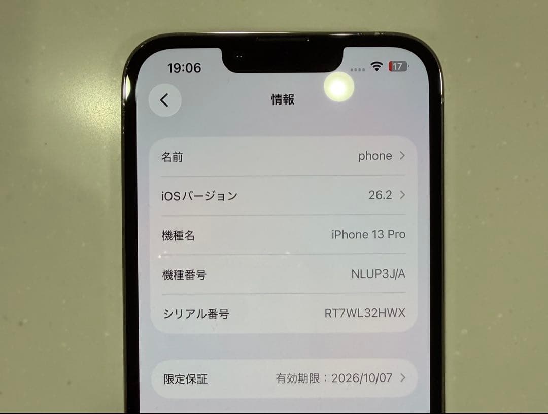Apple iPhone13Pro シルバー 本体　美品　バッテリー残量100%