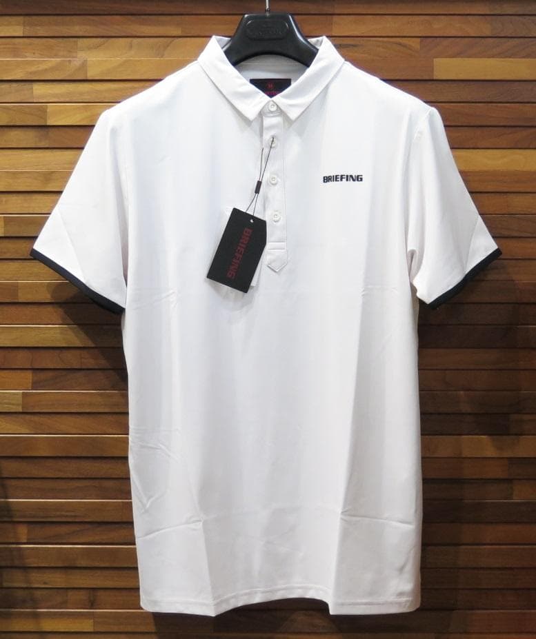 ⓁBRIEFING GOLF ブリーフィングゴルフパンチングメッシュシャツ白