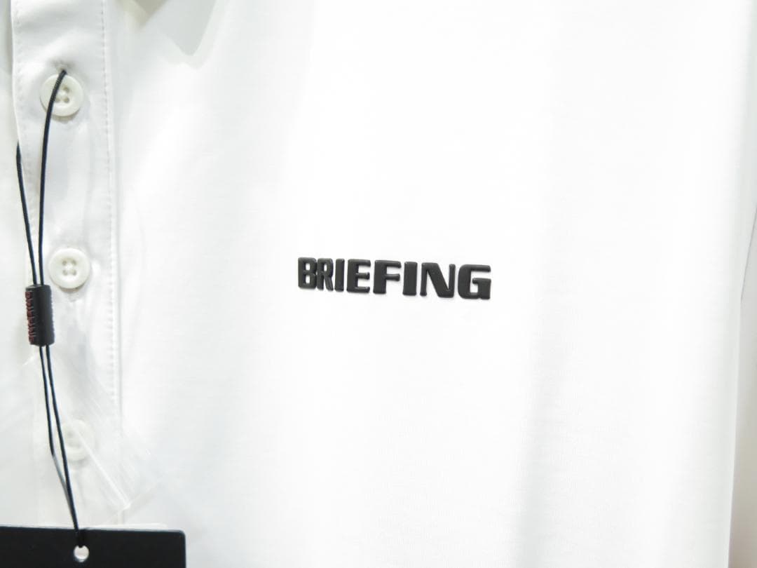 ⓁBRIEFING GOLF ブリーフィングゴルフパンチングメッシュシャツ白