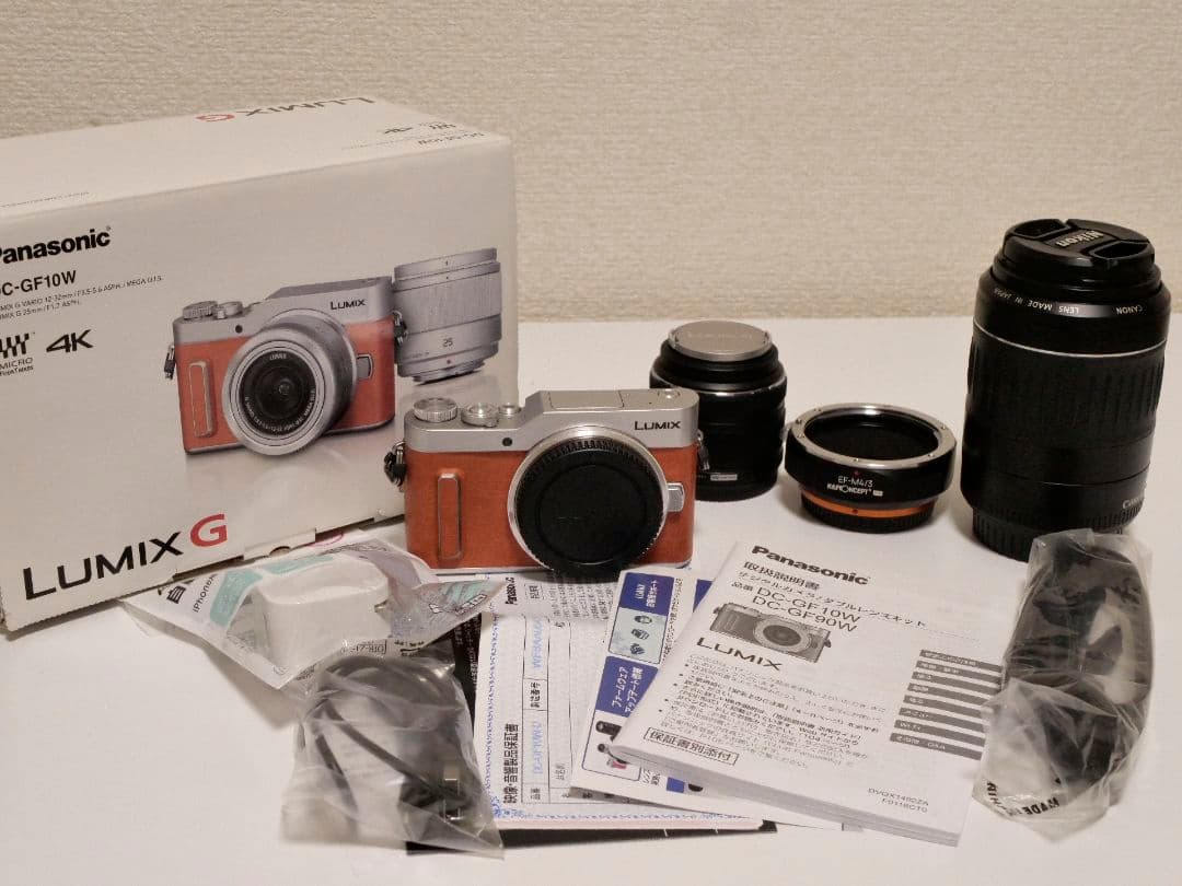 保証有 LUMIX GF10 望遠レンズセット EFレンズ遊びも可能