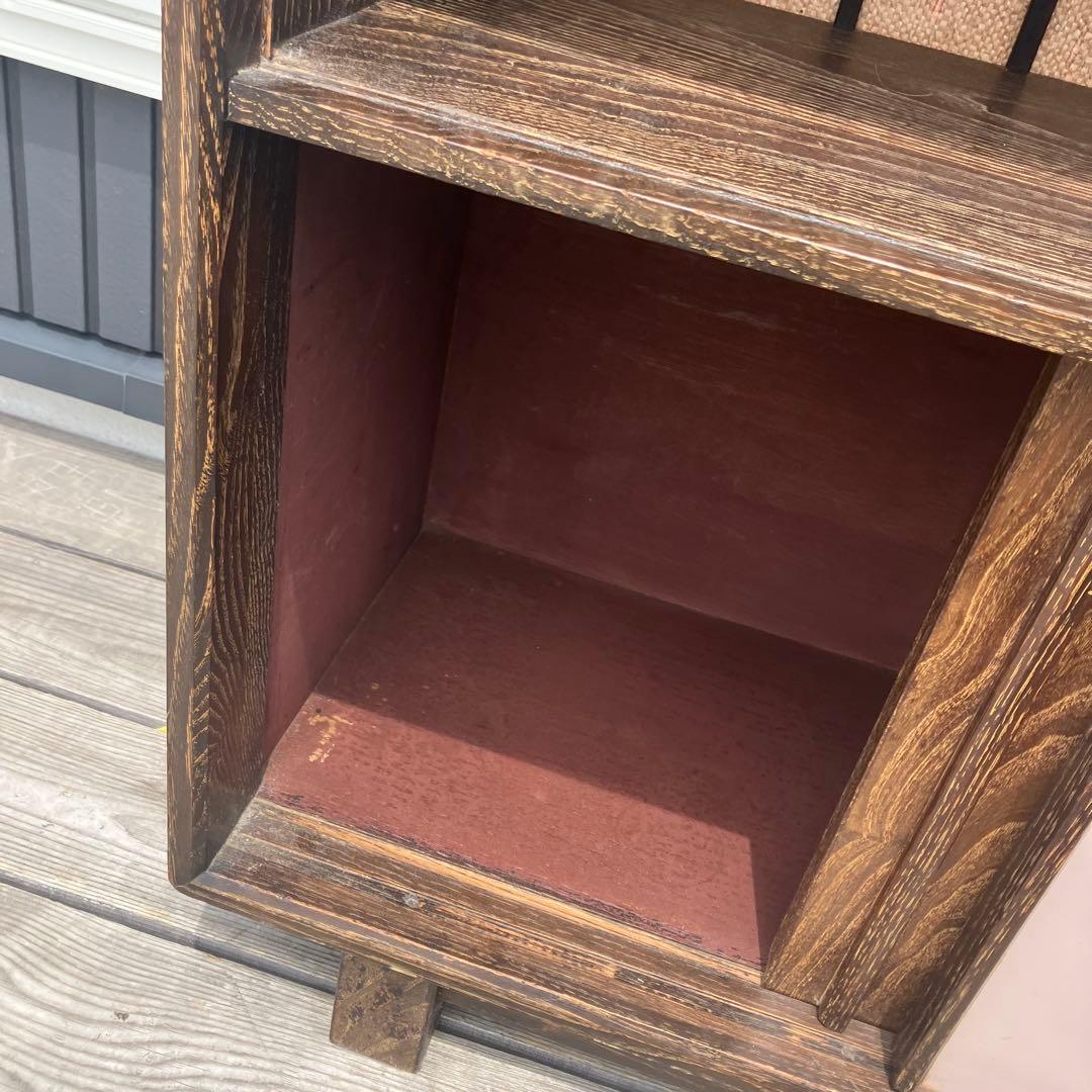 昭和レトロ ミッドセンチュリー 古家具 飾り棚 彫刻サイドボード ディスプレイ