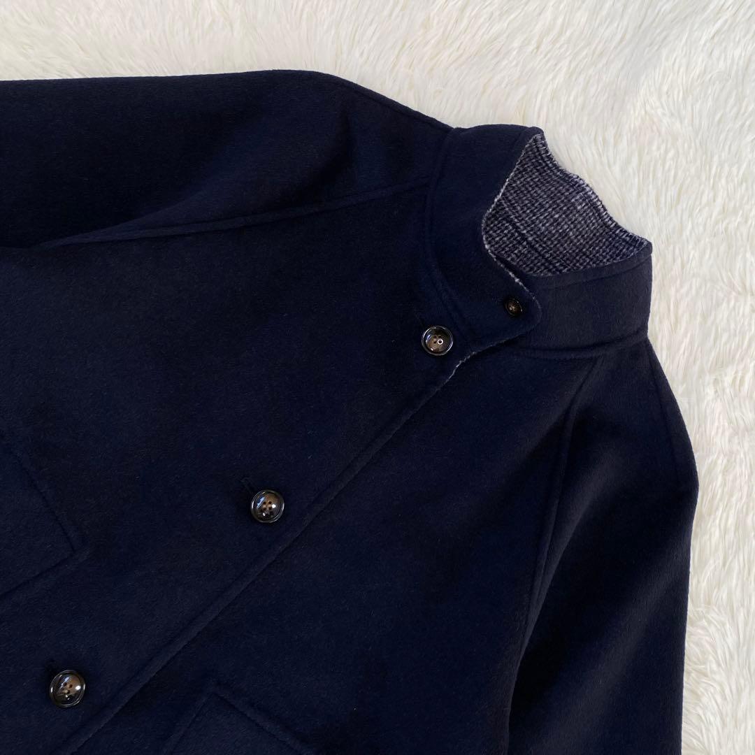 ✨美品✨ nop de nod ミドル丈リバーシブルコート ネイビー Mサイズ