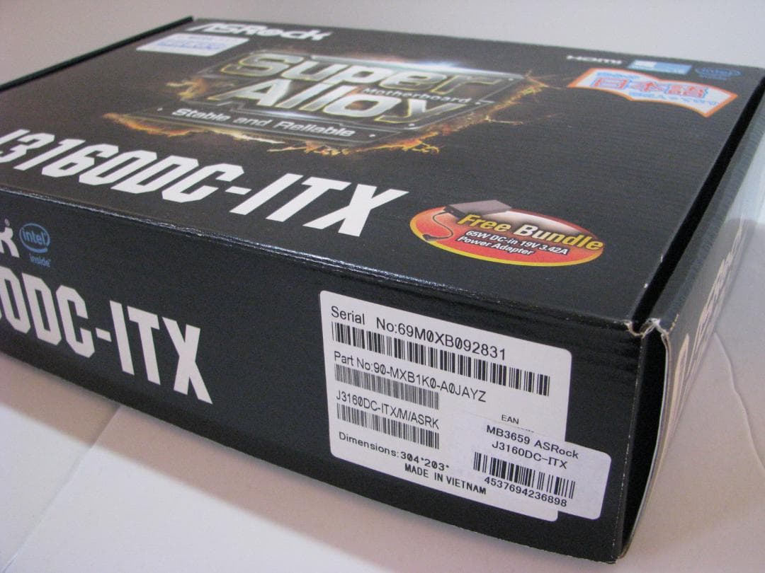 ASRock (アスロック) J3160DC-ITXマザーボード+DDR3メモリ