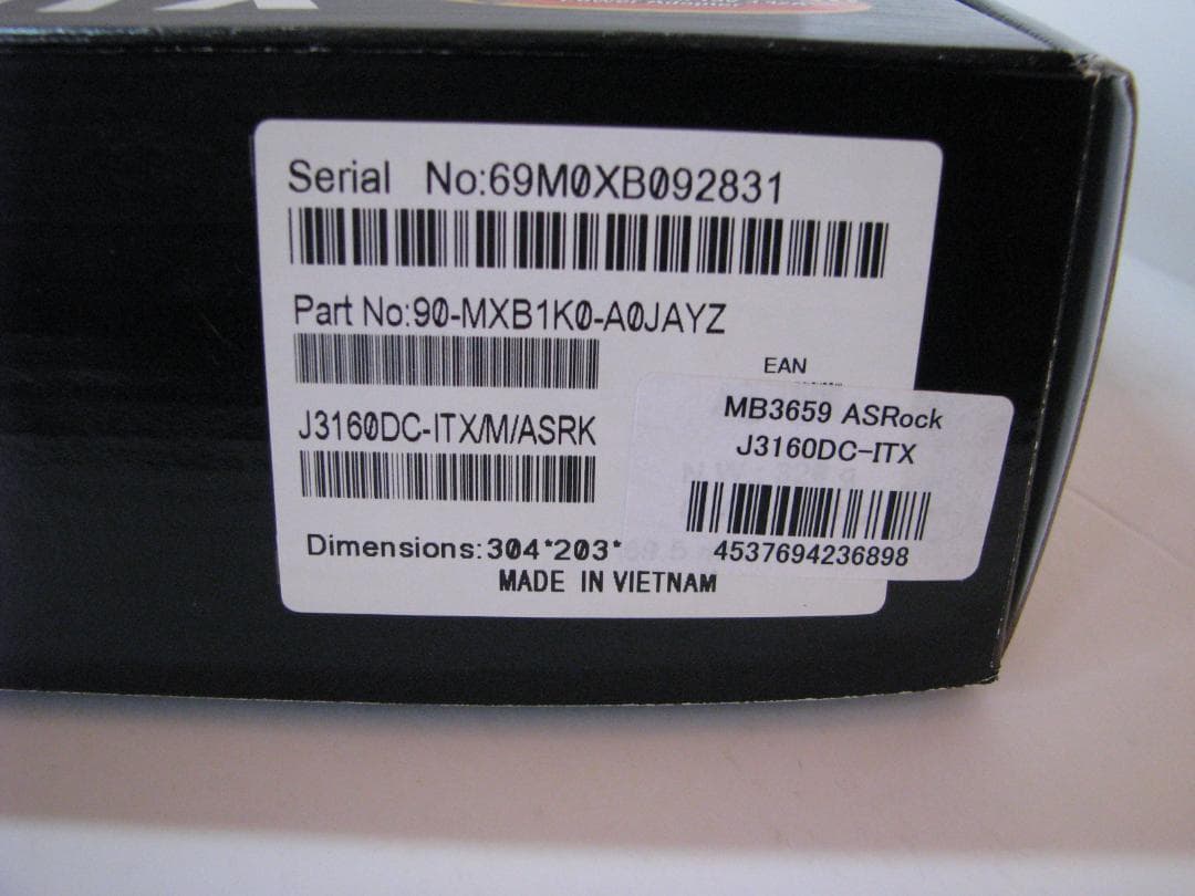 ASRock (アスロック) J3160DC-ITXマザーボード+DDR3メモリ