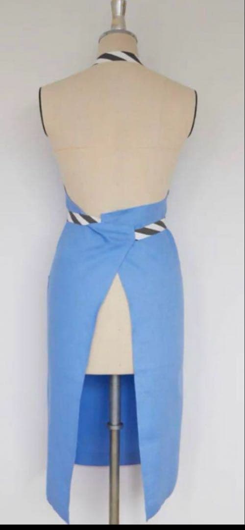 新品未開封　滝沢眞規子さんエプロン　サックスブルー　タキマキ　エプロン