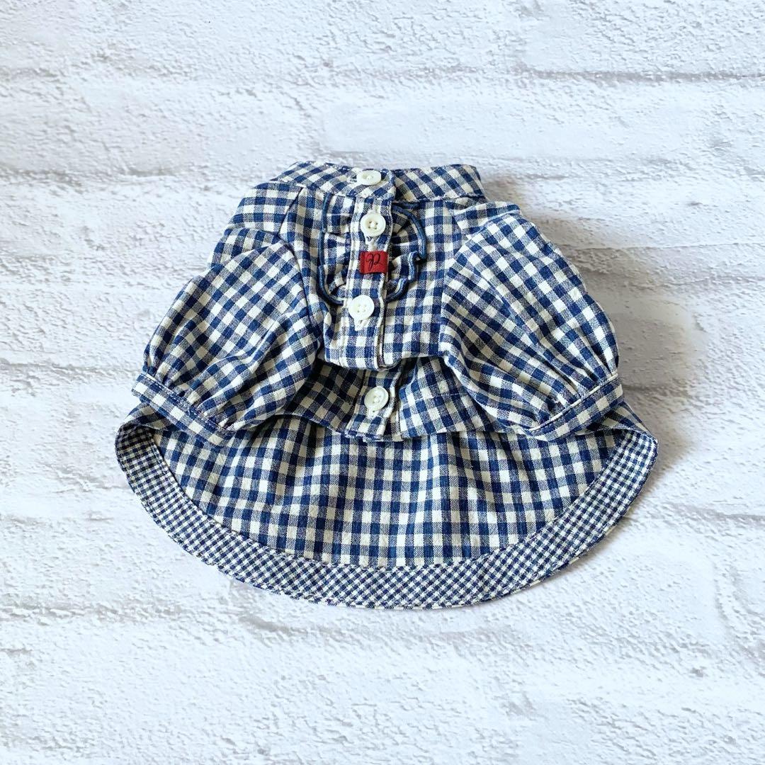 犬服・アクセサリー pp* closet FRILL CHECK SHIRTS DRESS