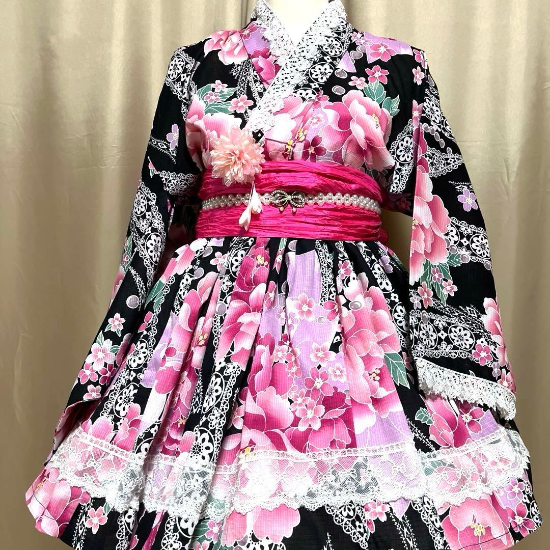 AD⑧浴衣　地雷系　量産型　ドレス　姫ギャル