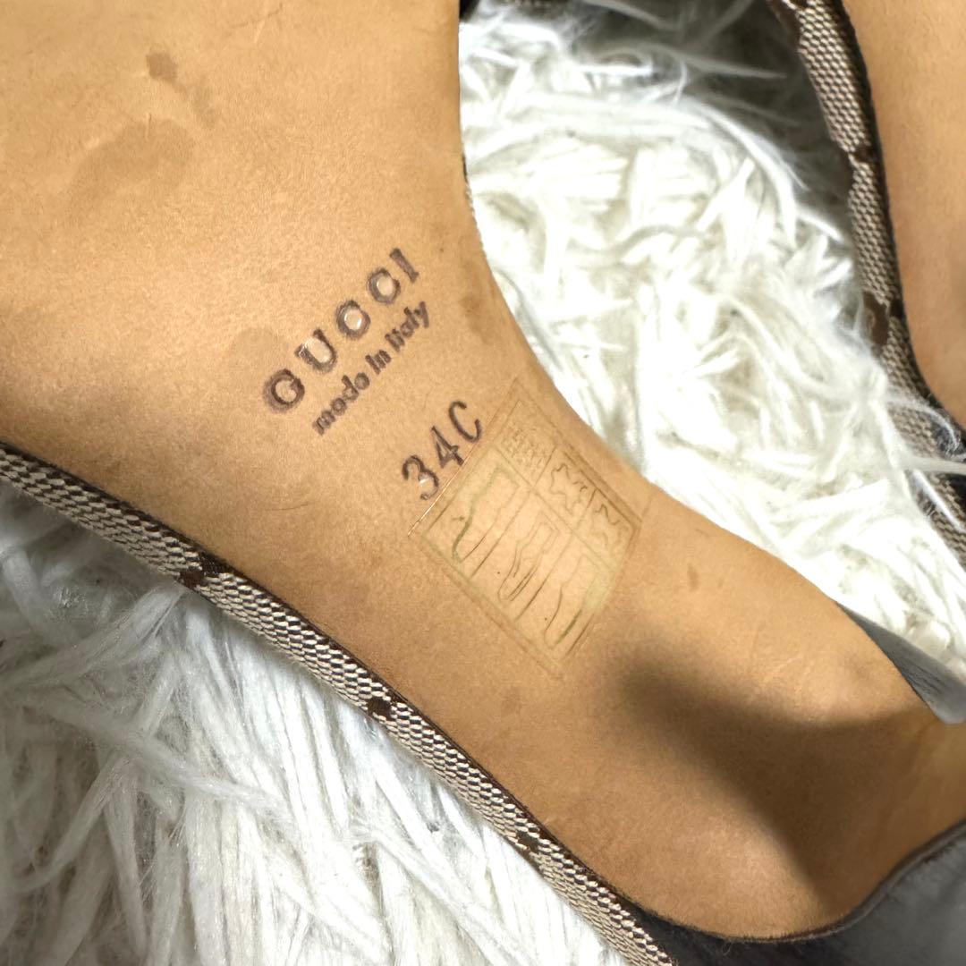 GUCCI✨ミュール　サンダル　GG シェリーライン　クレスト　サイズ34