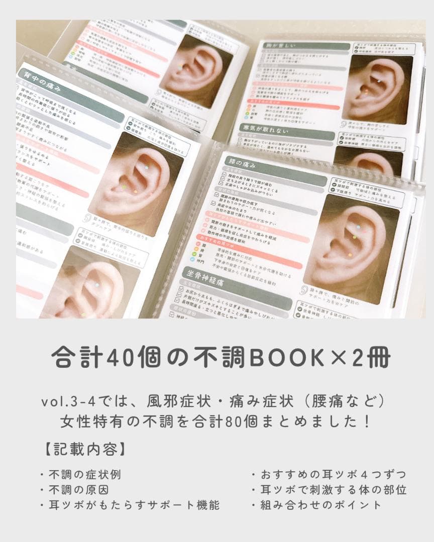 耳ツボ不調BOOK mini vol.1-4セット | 耳ツボ辞典