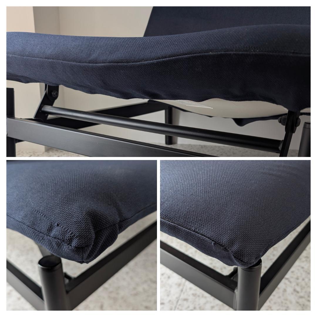 USED MUJI 無印良品 リクライニング ラウンジソファ ネイビー 廃番