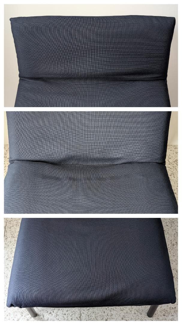 USED MUJI 無印良品 リクライニング ラウンジソファ ネイビー 廃番