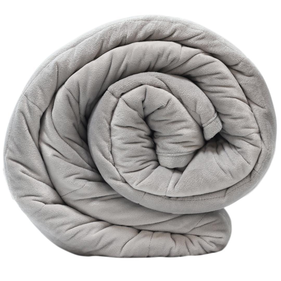 【訳あり】ハグラビ ウェイトブランケット/ライトグレー・M(約9Kg)・ダブル