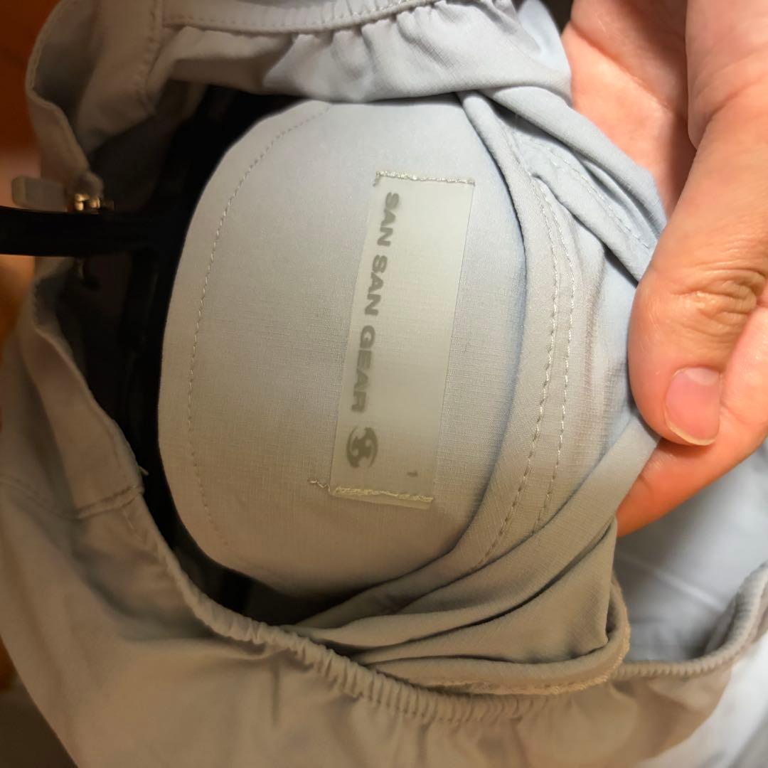 SAN SAN GEAR サンサンギア　ナイロンジャケット ライトグレー