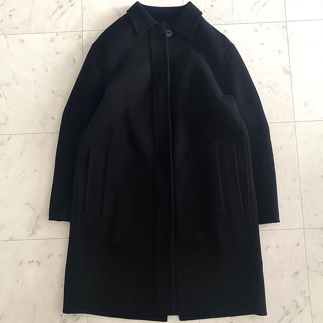 美品 セオリー Theory 23AWカシミヤ混 ダブルフェイスリバーコート P