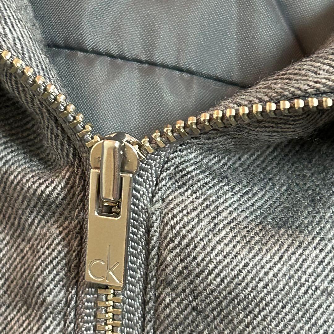 【カルバンクライン】ダウンジャケット　メンズ　グレー　毛98% 上品　カジュアル