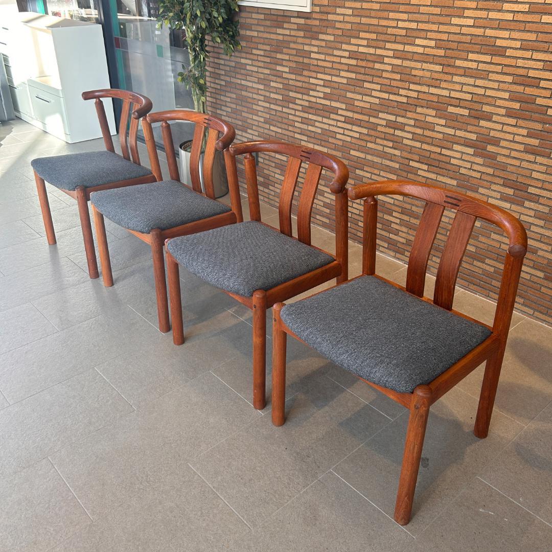 【希少】♥北欧 Uldum Møbelfabrik ダイニングチェア　4脚セット