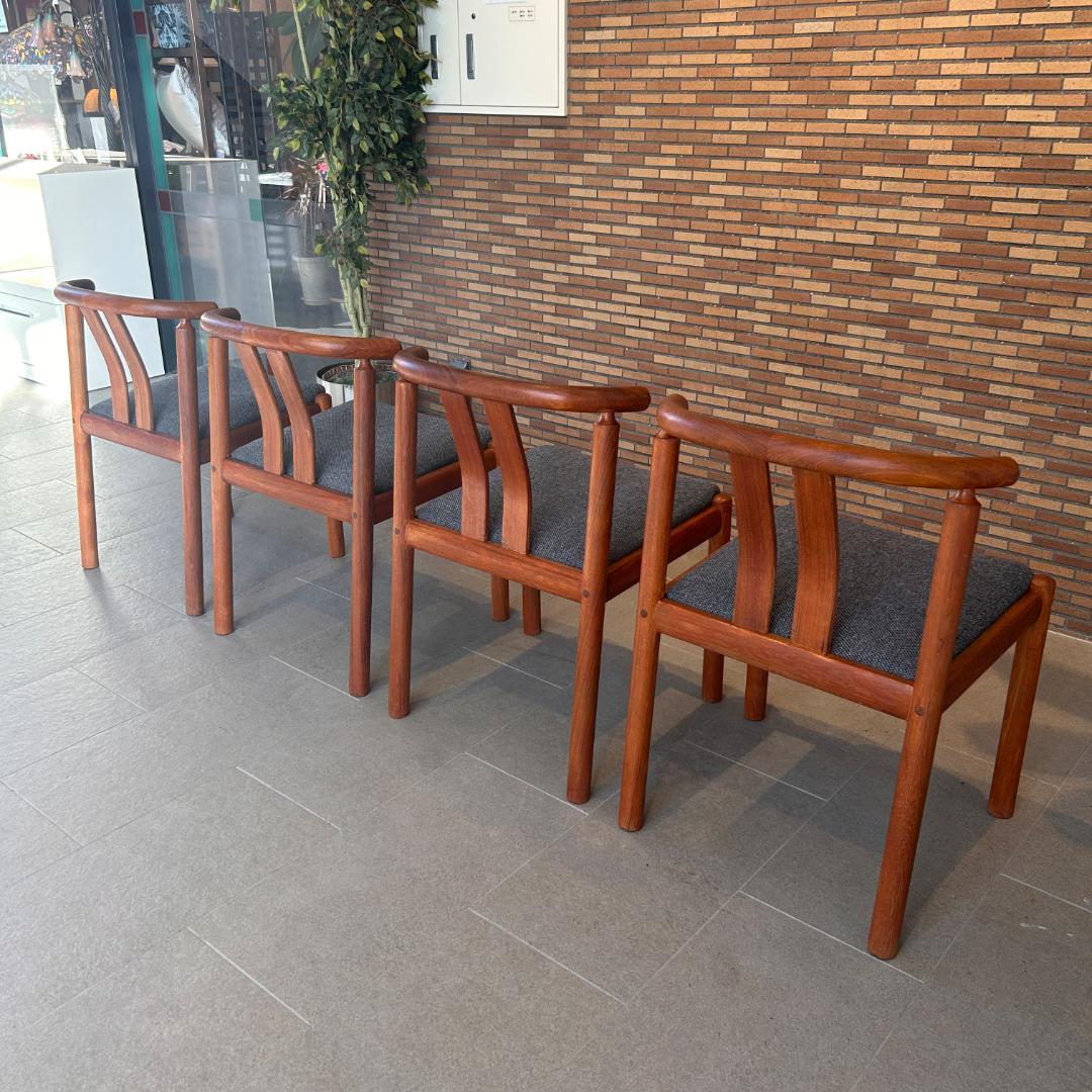 【希少】♥北欧 Uldum Møbelfabrik ダイニングチェア　4脚セット