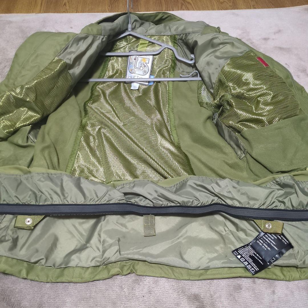 バートン　スノーボード用ウェア グリーン フード付き