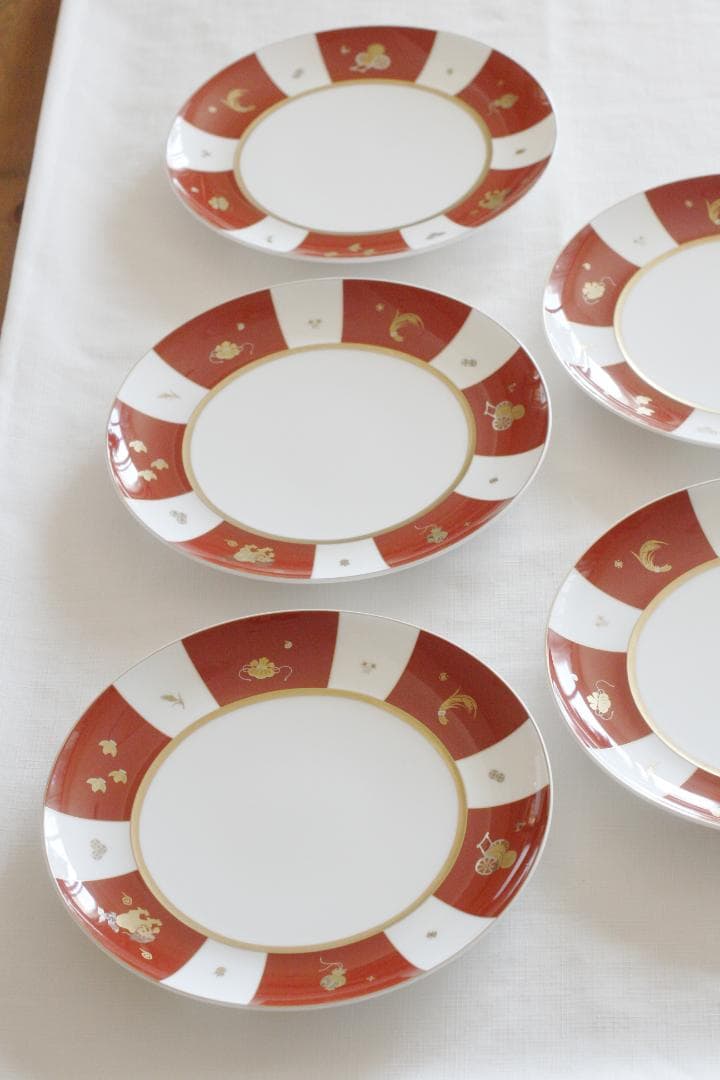 【５枚セット】NIKKO　金沢コレクション　かぐら　プレート　大皿　丸皿