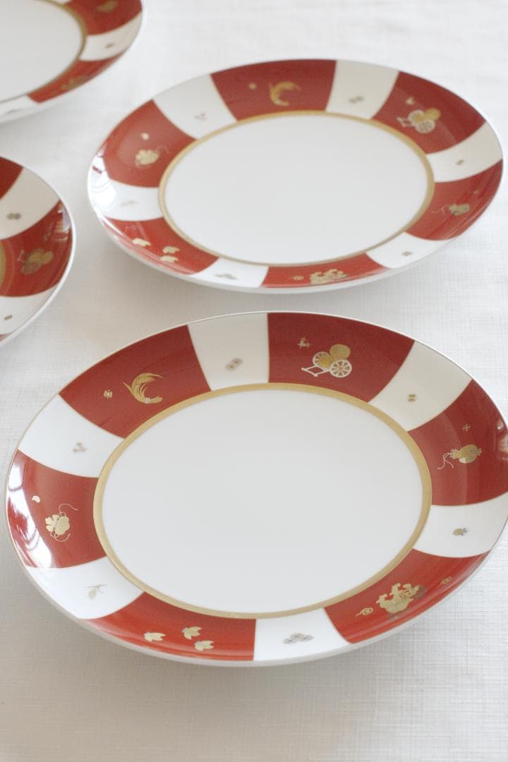 【５枚セット】NIKKO　金沢コレクション　かぐら　プレート　大皿　丸皿