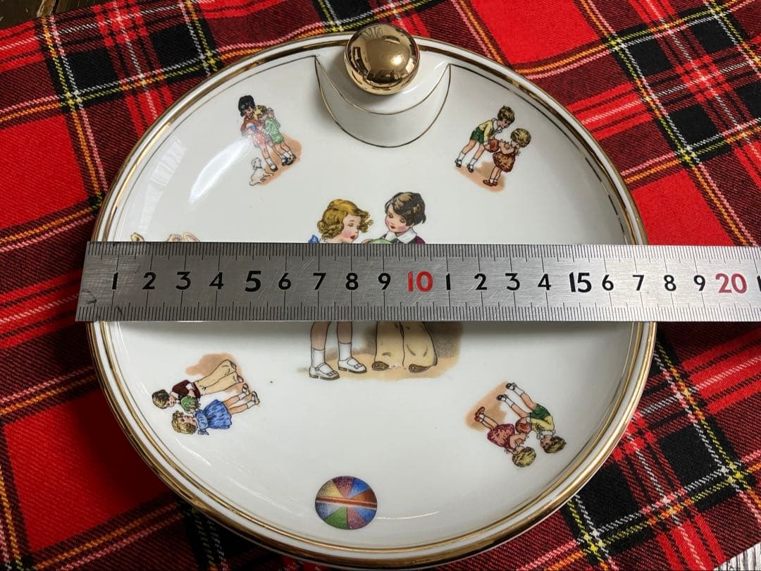 希少　アンティーク　LlMOGES リモージュ France 子供用保温皿