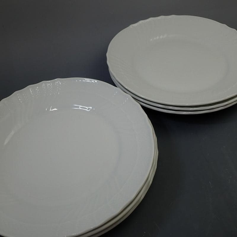 RU-6197　リチャードジノリ　ベッキオホワイト　プレート26㎝　6枚