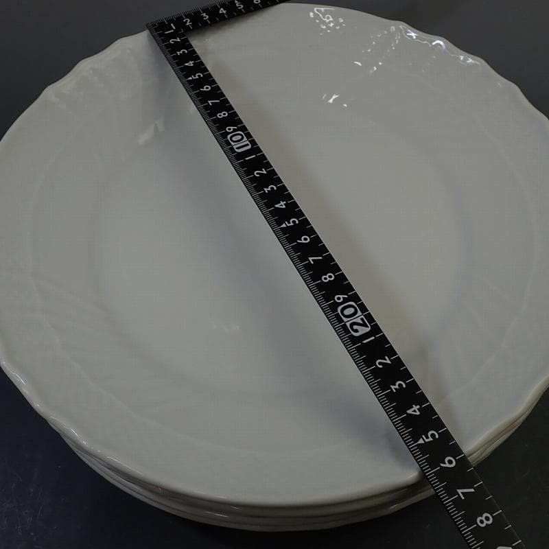 RU-6197　リチャードジノリ　ベッキオホワイト　プレート26㎝　6枚