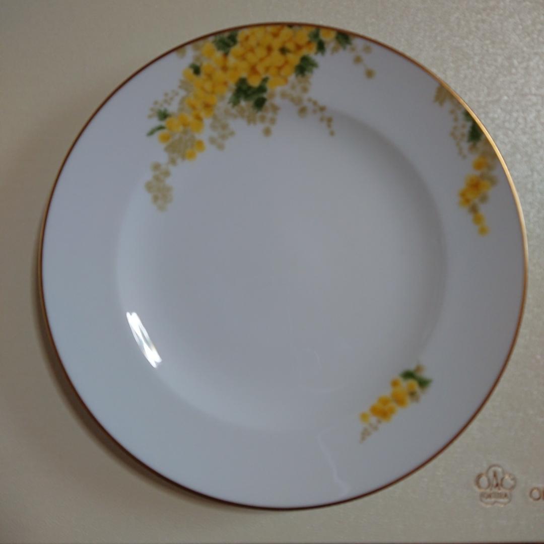ミモザ 花言葉シリーズ 20cm デザート皿 ペア+37cm プラター 大倉陶園