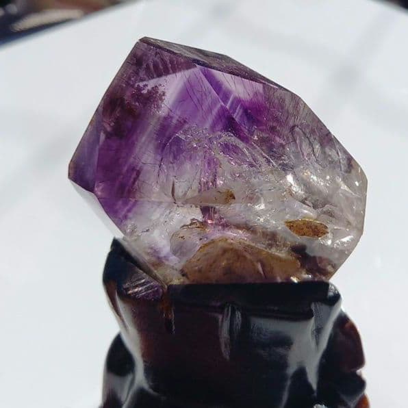 水入りスーパーセブン原石◼️水晶◼️台座付　A