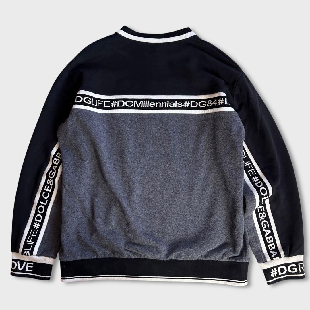 DOLCE&GABBANA ドルガバ ロゴテープ スウェット 52 XL相当