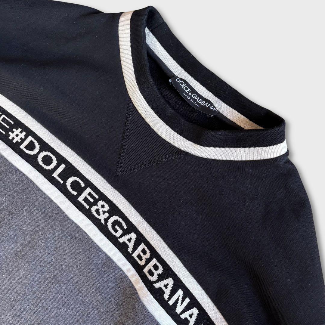 DOLCE&GABBANA ドルガバ ロゴテープ スウェット 52 XL相当