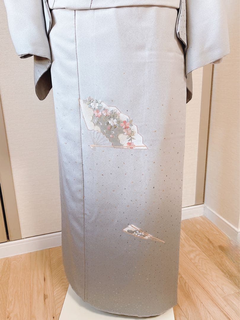 美品　訪問着　フルセット　作家物　金彩　刺繍 卒業式　入学式　大きいサイズ　袋帯