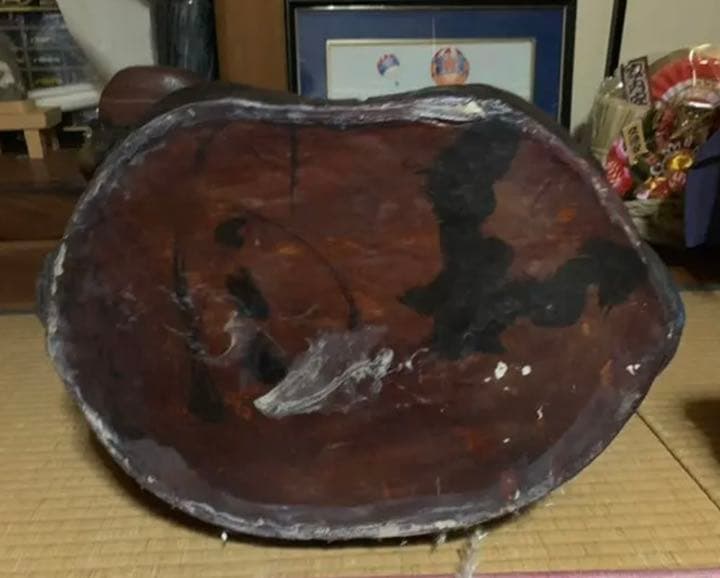 珍品  福助の巨大な、置物 年代物
