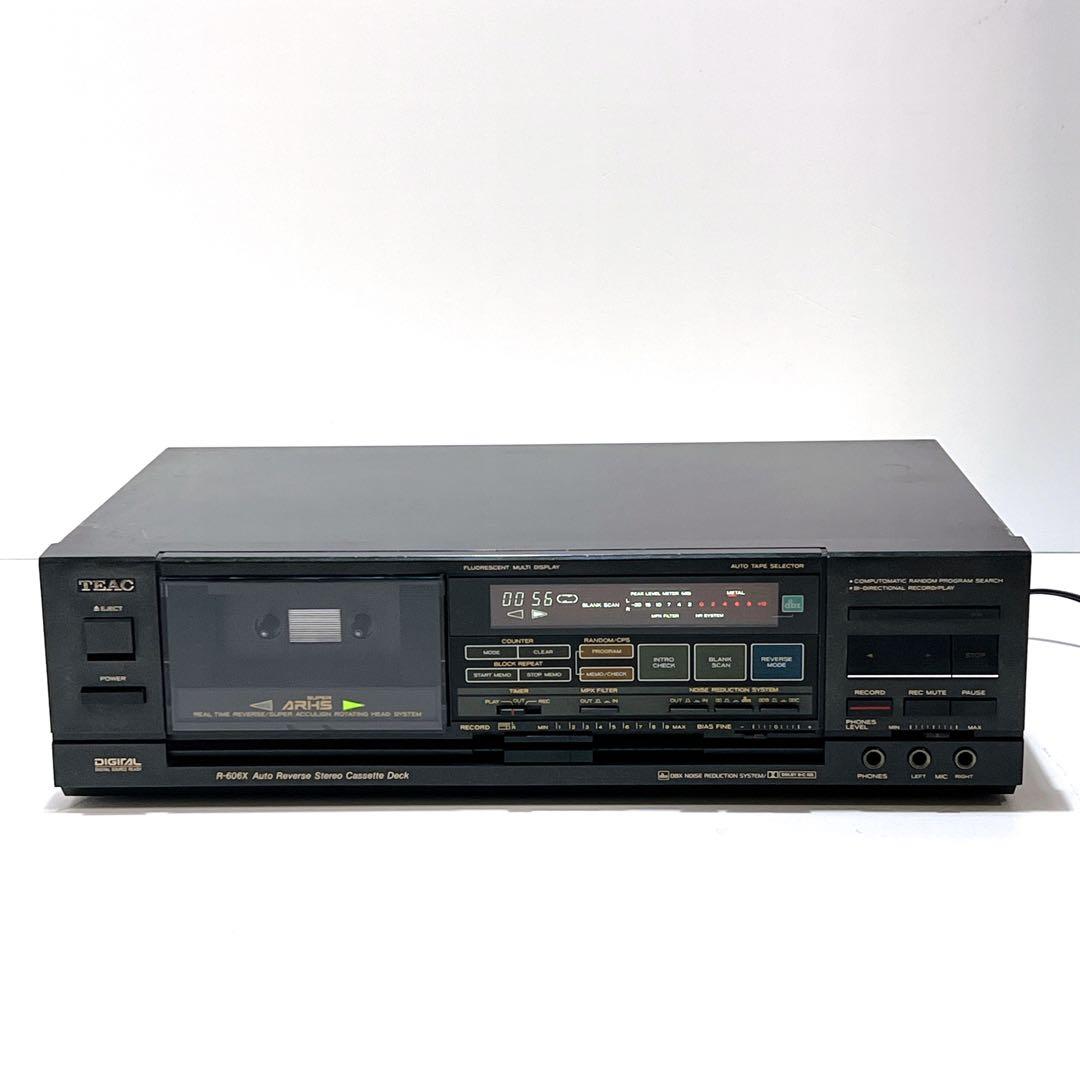 【良品・動作品】 TEAC R-606X カセットデッキ 再生OK dbx