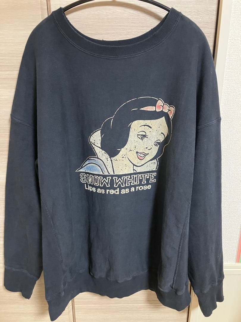 BOWWOW VINTAGE加工  WHITE SWEAT SHIRTS