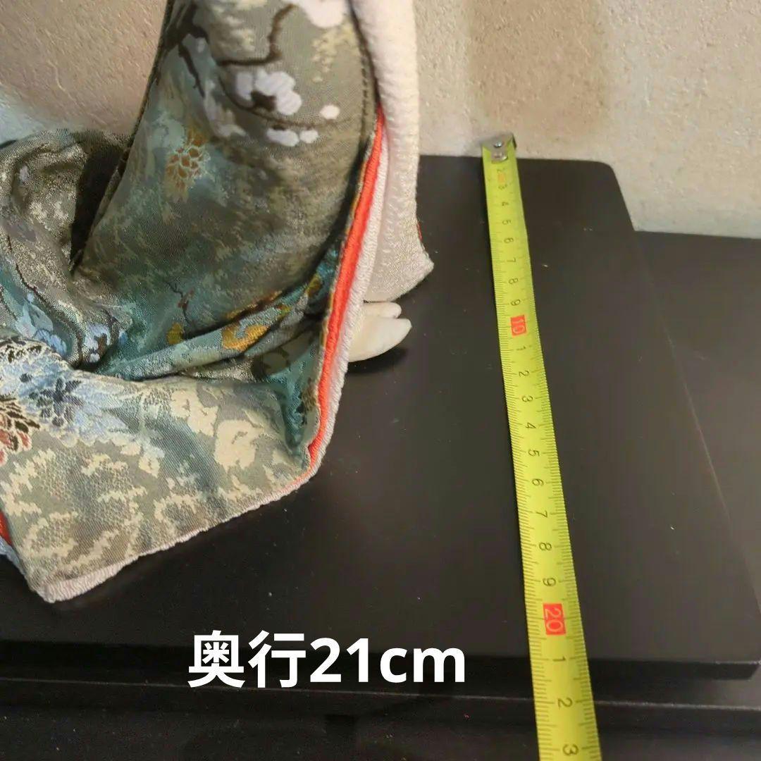 味岡映水頭　日本人形、尾山人形古代正絹　鼓