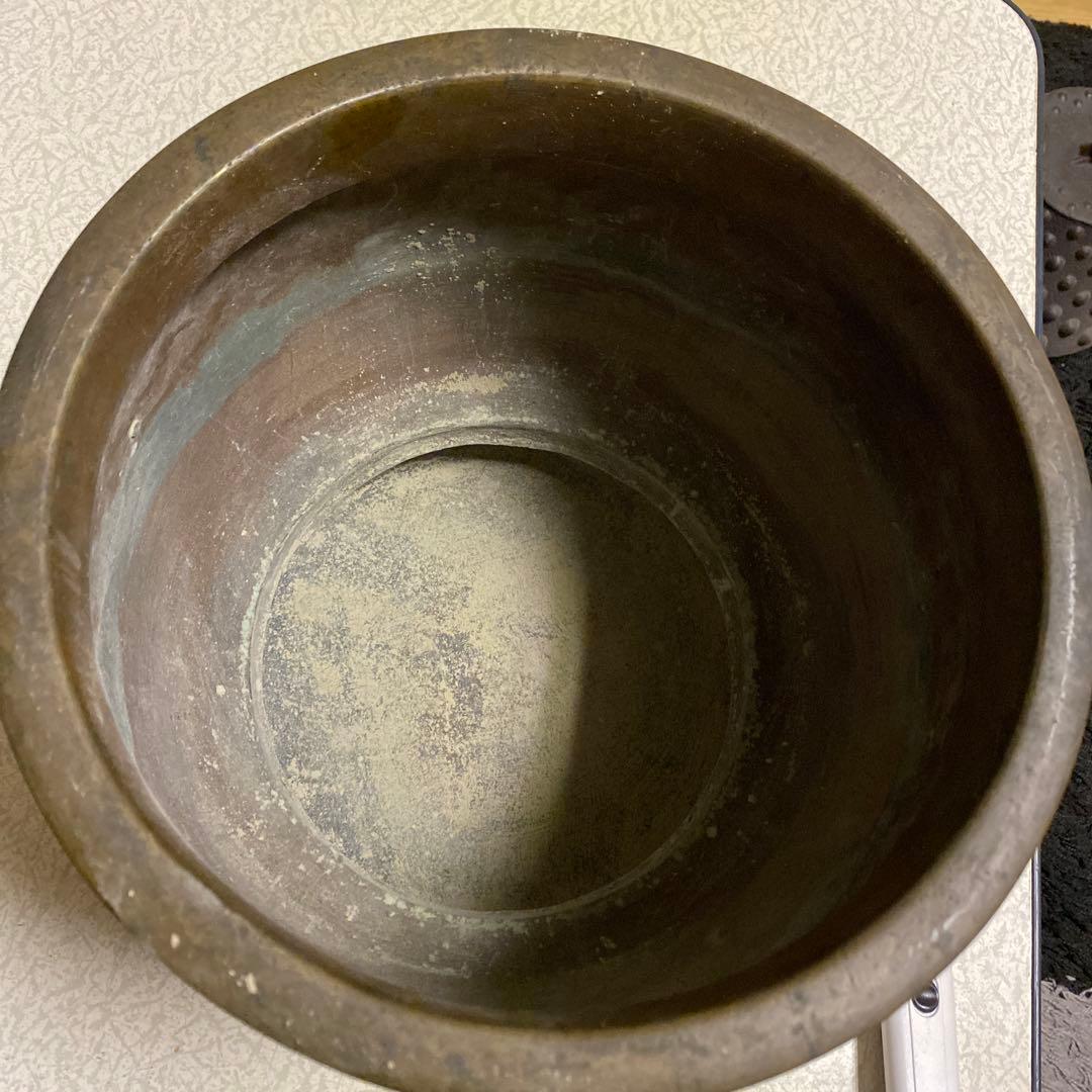 火鉢　銅　古董