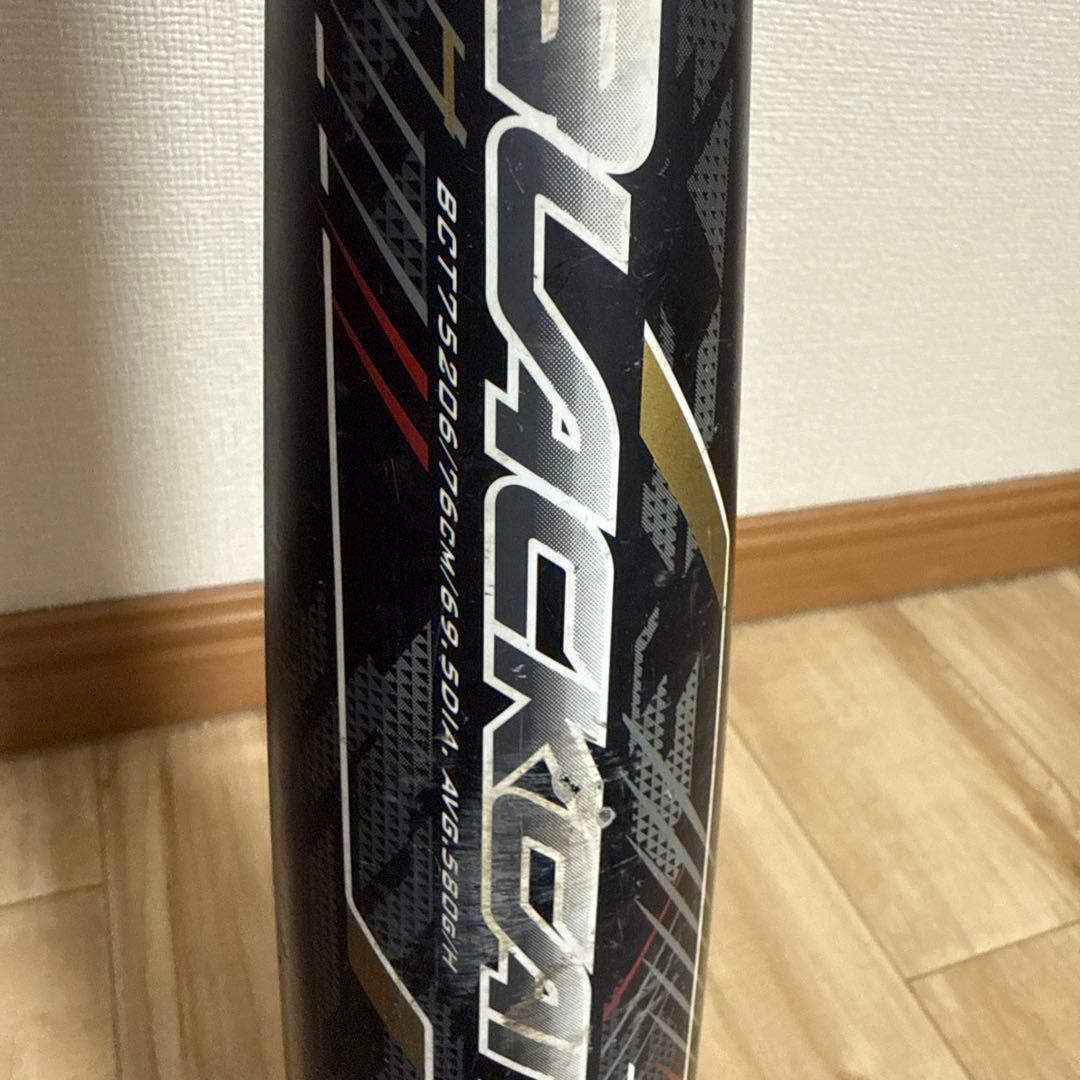 ZETTブラックキャノンX 少年軟式バット 76cm/580g