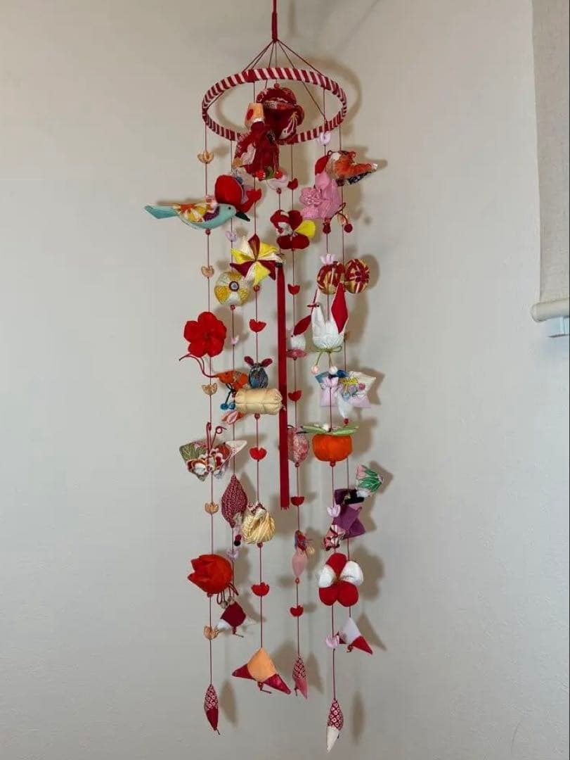 可愛いつるし雛No.175・ひな祭り・桃の節句・さげもん吊るし飾り・初節句飾り