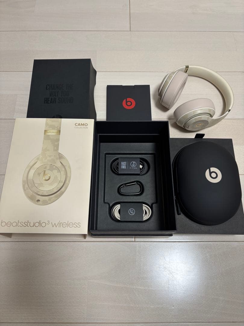 【レア•美品】Beats Studio3 迷彩 イヤーパッド交換済み